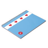 Chicago Liefde | Spiraal Notebook | Monogram Notitieboek (Linkerzijde)
