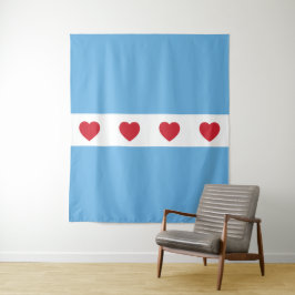 Chicago Liefde | Tapijt Muur Decoratie Zoom Muur Wandkleed