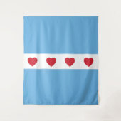 Chicago Liefde | Tapijtmotief wanddecoratie Zoom W Wandkleed (Voorkant)