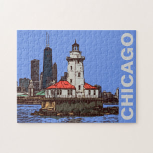 CHICAGO LIGHTHOUSE LEGPUZZEL