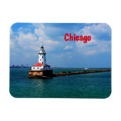 Chicago Lighthouse Magnet Magneet (Horizontaal)