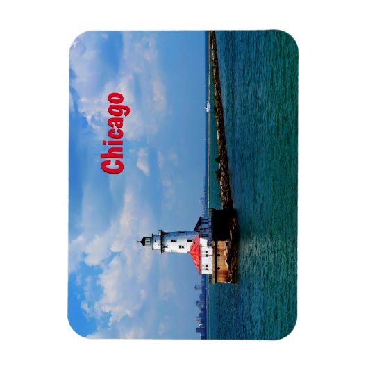 Chicago Lighthouse Magnet Magneet (Verticaal)