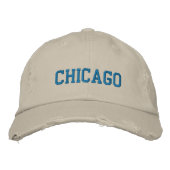 Chicago Logo geborduurd Pet (Voorkant)