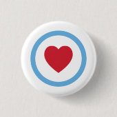 Chicago Love | BUTTON | Cirkelhart | wit (Voorkant)