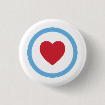 Chicago Love | BUTTON | Cirkelhart | wit