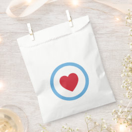 Chicago Love | Favor Bags | Hart | Blauw Bedankzakje