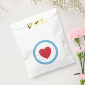 Chicago Love | Favor Bags | Hart | Blauw Bedankzakje (Gezegeld)