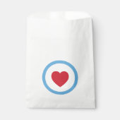 Chicago Love | Favor Bags | Hart | Blauw Bedankzakje (Voorkant)