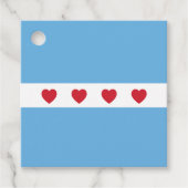 Chicago Love | Favor Gift-Labels | Personaliseren Bedankjes Labels (Voorkant)
