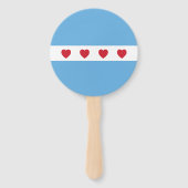 Chicago Love | Hand Fan Handwaaier (Achterkant)