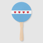 Chicago Love | Hand Fan Handwaaier (Voorkant)
