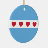 Chicago Love | Keramisch Ornament (Rechts)