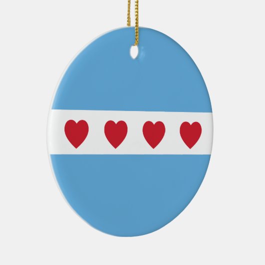 Chicago Love | Keramisch Ornament (Rechts)