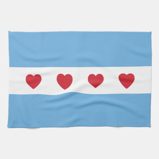 Chicago Love | Keukenhanddoek (Horizontaal)