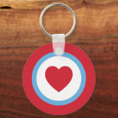 Chicago Love | Keychain | Heart Circle | Red (Voorkant)