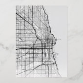 Chicago Love Locator | Stadsweddenschap Folie Uitnodiging (Achterkant)