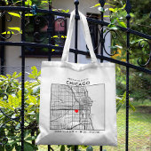 Chicago Love Locator | Welkom bruiloft Tote Bag