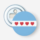 Chicago Love | Open fles Button Flesopener (Voorkant)