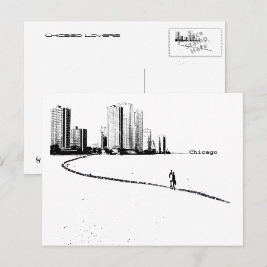 Chicago Lovers  Briefkaart (Voorkant / Achterkant)