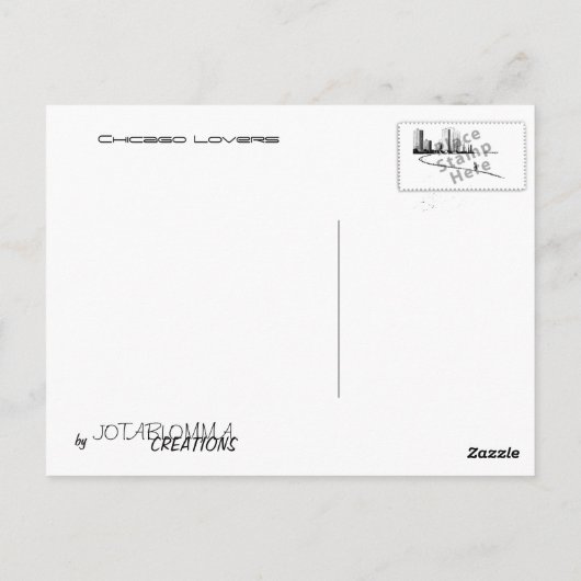 Chicago Lovers  Briefkaart (Achterkant)