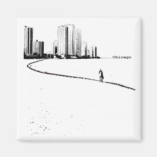 Chicago Lovers  magneet (Voorkant)