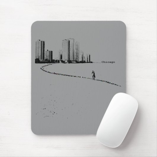 Chicago Lovers  mousepad Muismat (Met muis)