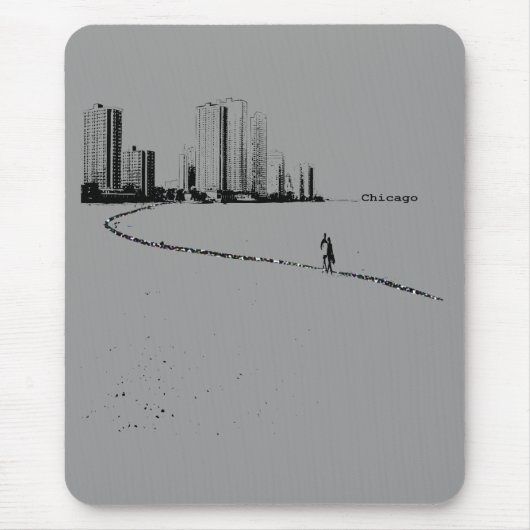 Chicago Lovers  mousepad Muismat (Voorkant)