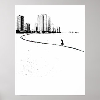 Chicago Lovers Vintage Poster