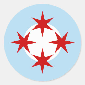 Chicago luchtmacht (bomvleugel) Roundel Ronde Sticker