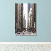 Chicago Madison Street Canvas Print (Insitu (Houten vloer))