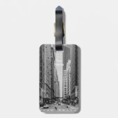 Chicago Madison Street Grayscale Bagagelabel (Achterkant verticaal)