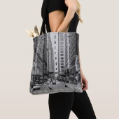 Chicago Madison Street Grayscale-Canvas tas (Dichtbij)