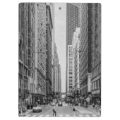Chicago Madison Street Grayscale Klembord (Achterkant)