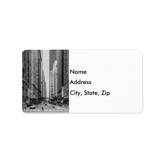 Chicago Madison Street Grayscale Label (Voorkant)