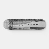 Chicago Madison Street Grayscale Skateboard (Horizontaal)