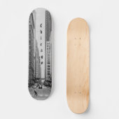 Chicago Madison Street Grayscale Skateboard (Voorkant)