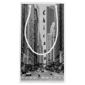 Chicago Madison Street Grayscale Small Gift Bag Klein Cadeauzakje (Voorkant)