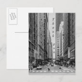 Chicago Madison Street grijstinten Dank je Briefkaart (Voorkant / Achterkant)