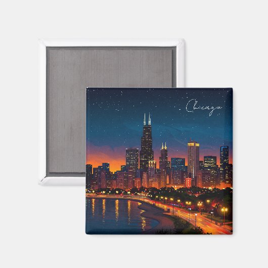 Chicago magnet (Voorkant / Achterkant)