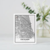 Chicago Map Briefkaart (Staand voorkant)