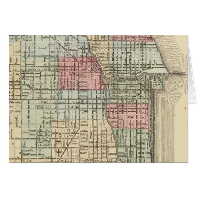 Chicago Map door Mitchell (Voorkant Horizontaal)