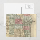 Chicago Map door Mitchell Briefkaart (Voorkant / Achterkant)