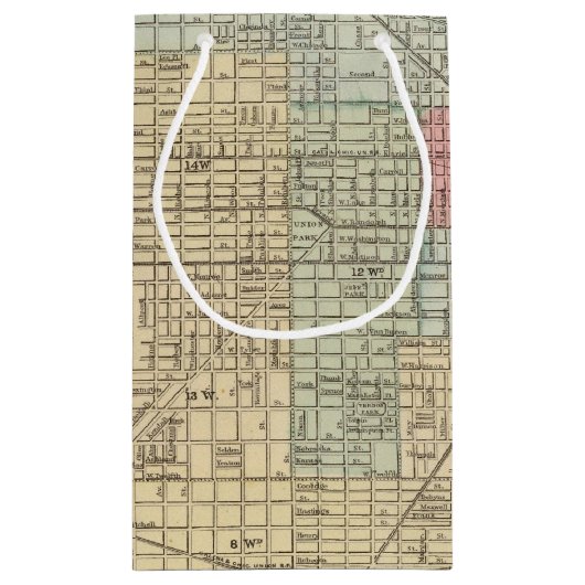 Chicago Map door Mitchell Klein Cadeauzakje (Achterkant)