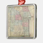 Chicago Map door Mitchell Metalen Ornament (Links)