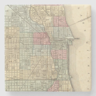 Chicago Map door Mitchell Stenen Onderzetter