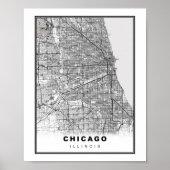 Chicago Map Poster (Voorkant)