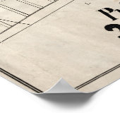 Chicago Map vanaf 1871 na brandherstel Poster (Hoek)