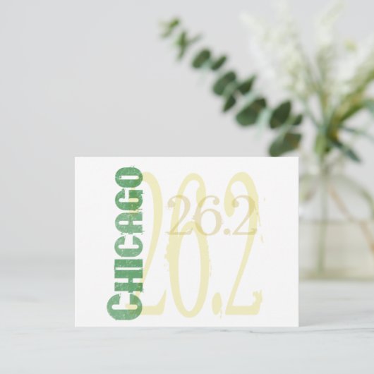 Chicago Marathon Briefkaart (Staand voorkant)