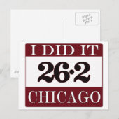Chicago Marathon Briefkaart (Voorkant / Achterkant)