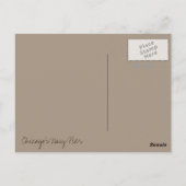 Chicago marine pier briefkaart (Achterkant)